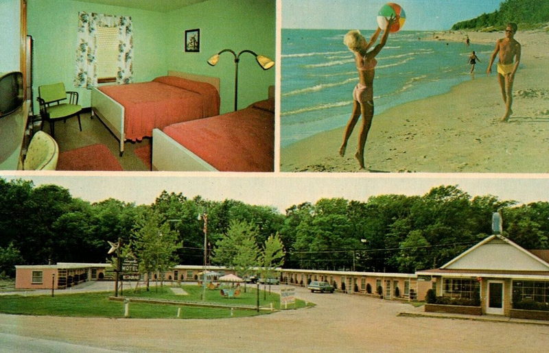 Angelos Sunset View Motel - Vintage Postcard